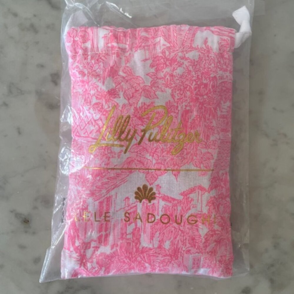 LILLY PULITZER x Lele Heart Country Club Necklace Passionfruit Pink - Picture 13 of 14